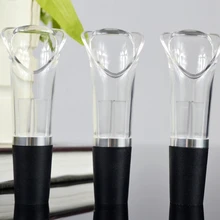 Новинка 3 шт двухслойный Цветок вино Pourer вино капля предотвращает быстрое аэрирование черный/белый BS