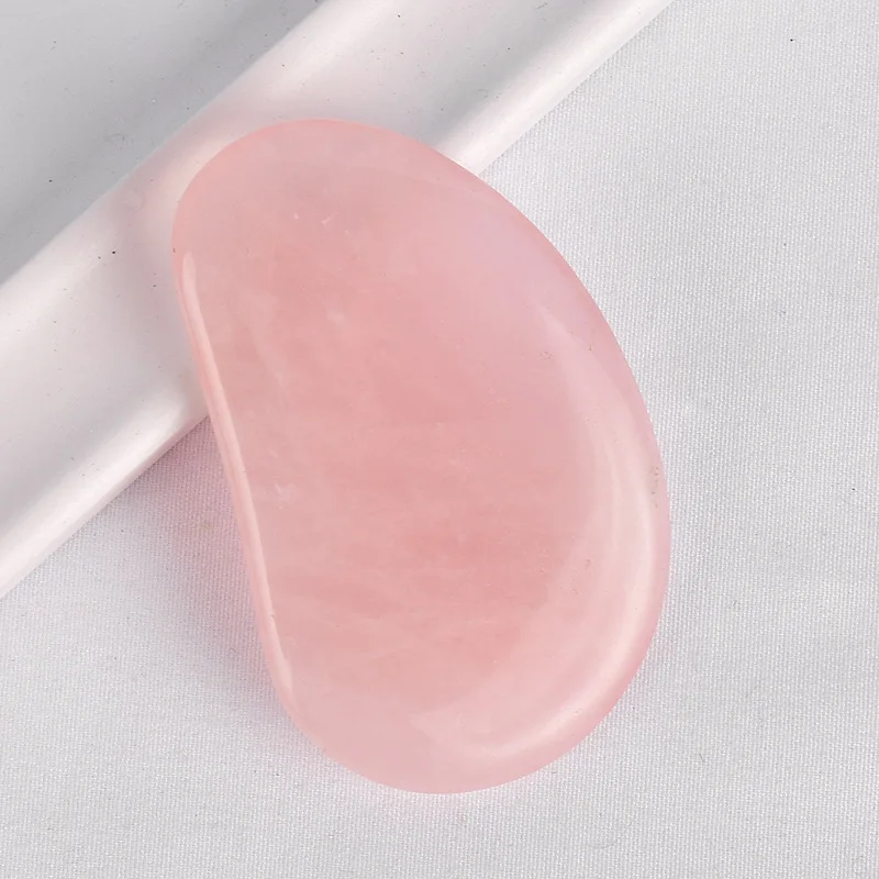 

Supply Natural Pink Crystal Facial Scraping Jade Beauty Body Ear-Shaped Pink Crystal Shave Board Shave PCs