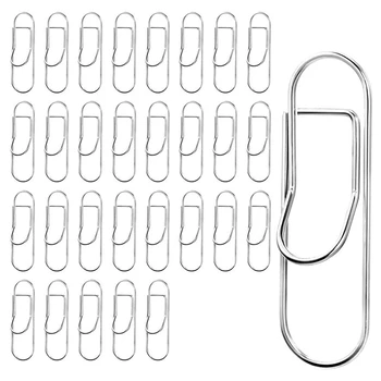 

30Pcs Pen Holder Clip Metal Pen Clip Paper Clip for Notebook Journal Paper Clipboard Picture Stationery Supply(Silver)