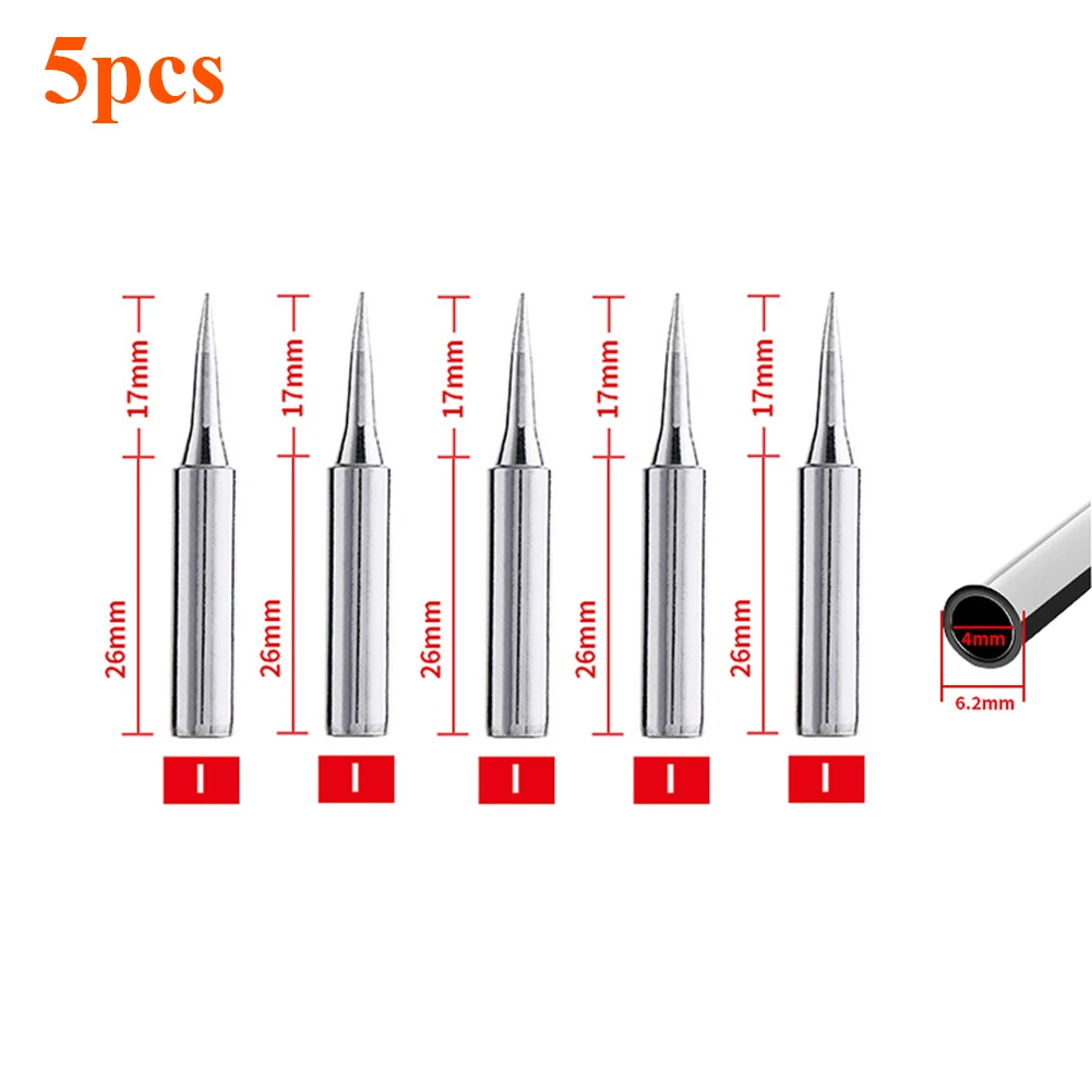 titanium filler rod 5Pcs/Set 900m-T-I 900M-T-B Welding Tool Lead-Free Soldering Iron Head Bit for Welding Accessories Soldering Iron Tip welding electrode holder Welding & Soldering Supplies