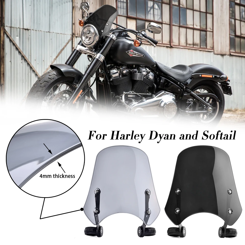 Fairing Clear Windshield For Dyna Low Rider Super Wide Glide Fat Bob FXDF