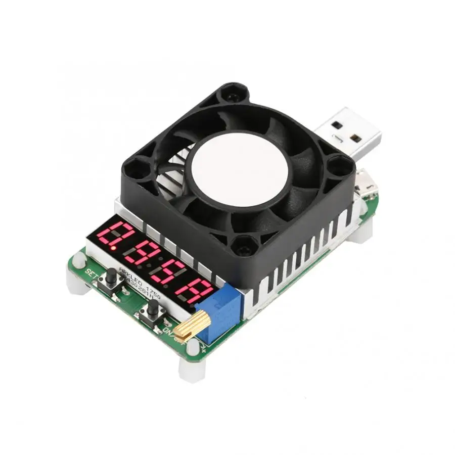 

Battery Capacity Tester LD25 USB Electronic Load Digital Display Battery Test Adjustable Resistor Voltage Current Mete