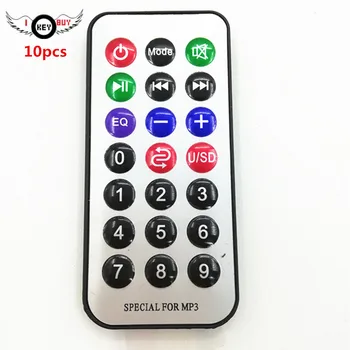 

10pcs Wireless Remote Control for 12 V MP3 USB TF Radio Car Speaker Subwoofer Universal Remote Control