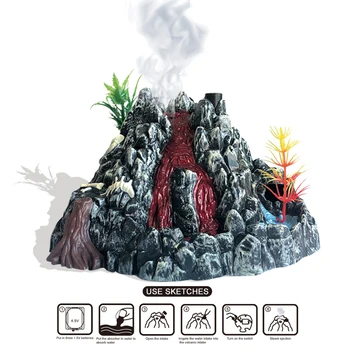 

Kids Science Experiment Kit DIY Simulation Volcano Model with Lights Funny Educational Toy for Children Interactive Game