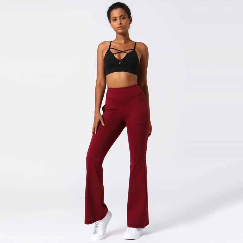 Wide Leg High Rise Yoga Pants