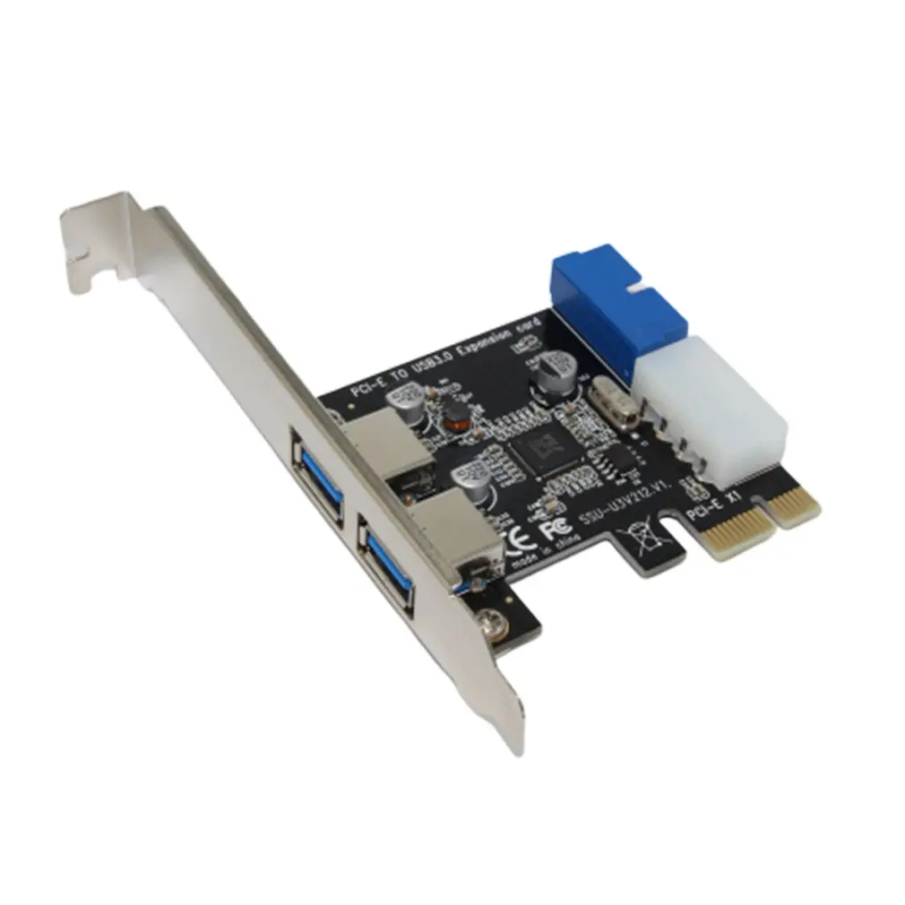 1 ПК компьютер офисный Компоненты Ssu натуральная Usb3.0 карты расширения с передним 19/20Pin Pci-E на Usb3.0 карты расширения для рабочего стола