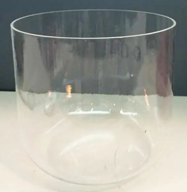 CVNC Singing Bowl 6" Clear Crystal Singing Bowl Healing