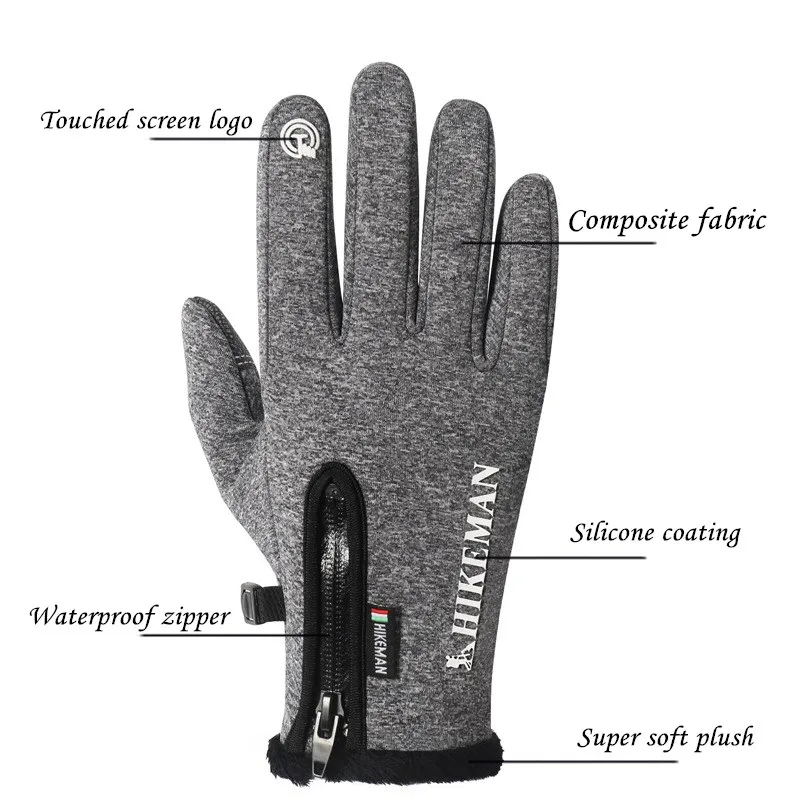 VIIANLES перчатки для сенсорного экрана зимние теплые кожаные перчатки черные для мужчин и женщин модные уличные велосипедные варежки полный палец