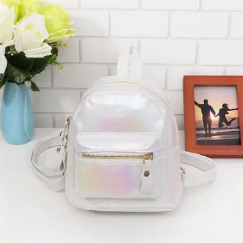 

FENICAL Shoulder Bag Korean Version Simple Design Backpack Personality School Bag Book Bag for Women Ladies Girls (White)