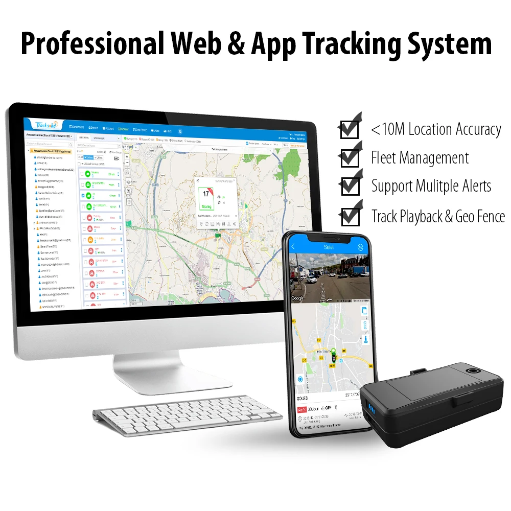 Jimi-rastreador GPS magnético LL01 4G LTE para coches, localizador de activos con batería de 10000mAh, IP65, seguimiento en tiempo Real, mapa de Google - Imagen 5