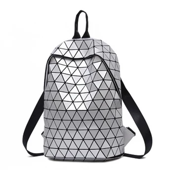 

Luminous Backpacks Women Geometric Laptop Backpack For Men Shoulder Backpack School Holographic Rucksack Female Trave School Bag