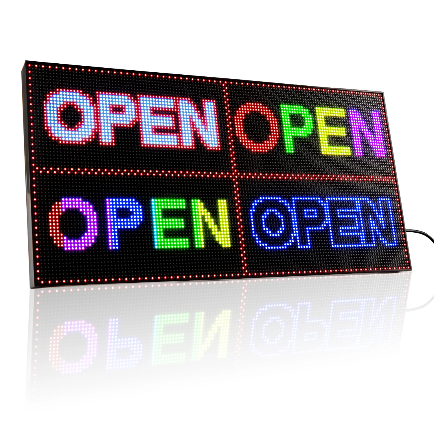 P3 Led Open Sign Display Portable Rgb Led Display Board Wifi Programmable  Action Message Led Panel 39cm With Foldable Stand Dc5v Led Displays  AliExpress