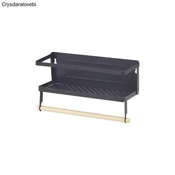 

Refrigerator Magnets Storage Rack Cling Film Greaseproof Paper Tissue Holder Wall Shelf for Kitchen Accessories