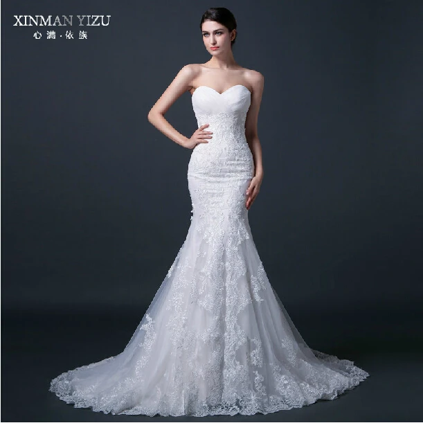 Пикантные Романтический Casamento Милая Аппликация vestido de noiva Винтаж Русалка свадебное платье платья для матери невесты