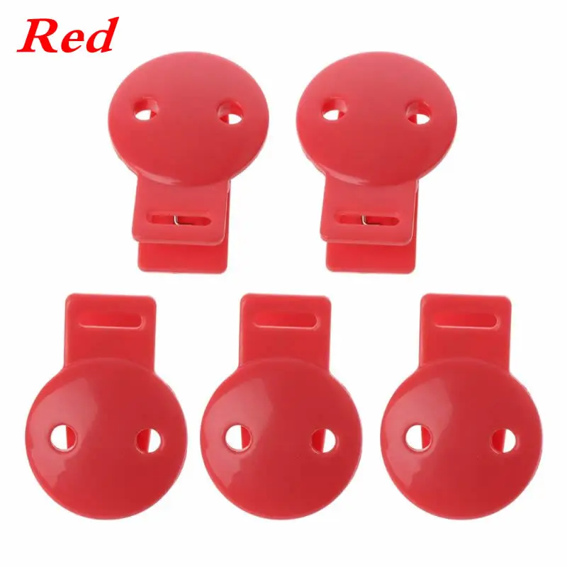 Red 5 шт., Детские аксессуары, круглые соски, зажимы для соска для младенцев, клипсы, сделай сам, бусины, детские пластиковые соски, зажимы для зубов, 23GD - Цвет: Red