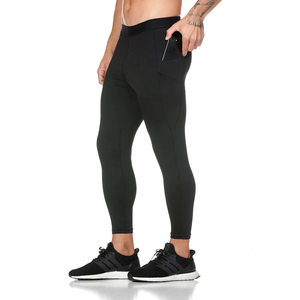 

Muscle Brother Autumn And Winter Leggings Men's Sports Fitness Running Compression Pants Elasticity Training Pants Basketball Le
