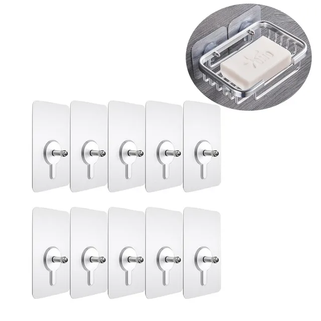 Lyukasztásmentes, Nem Jelölő Kampók Csavarmarácsok Fali Kép Horog Csavar Matricák Traceless Hardwall Lógni A Képkerethez