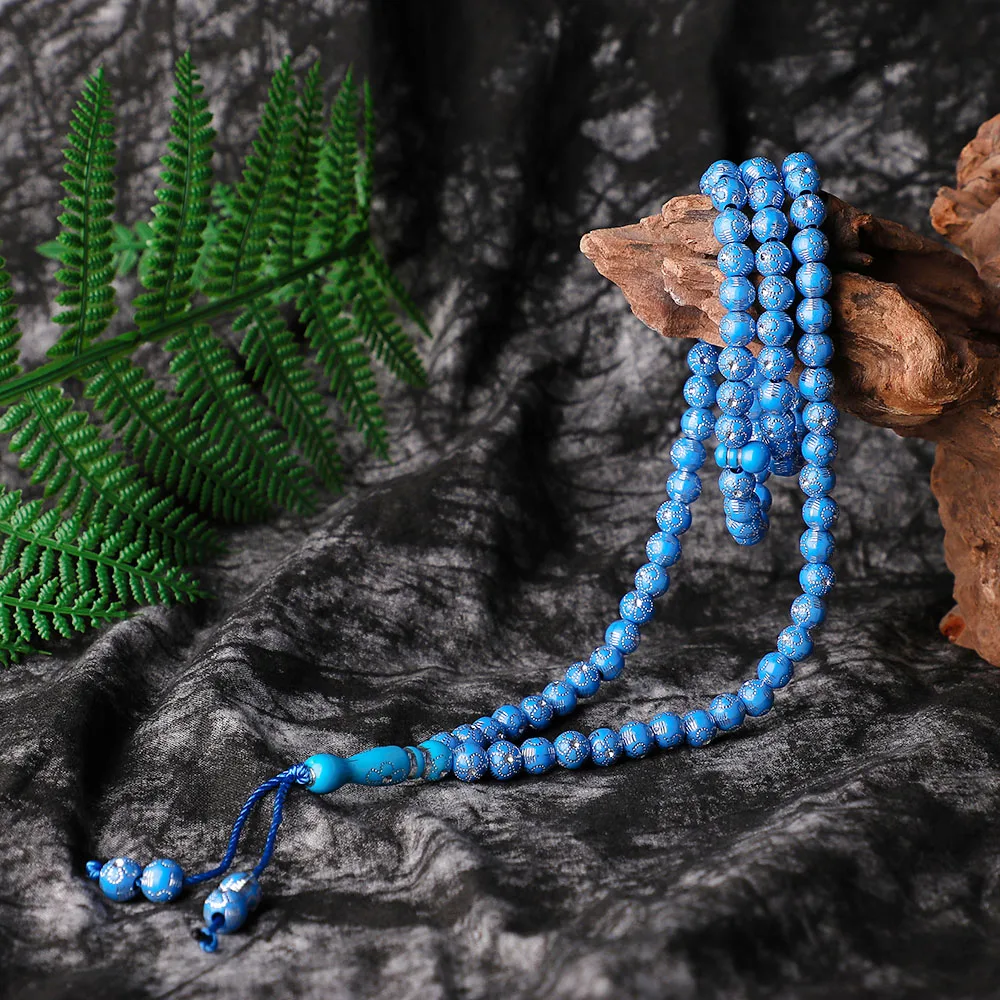 

8mm Islam High Quality Muslim Rosary Beads 99 Allah Prayer Beads Natural Charm Middle East Bracelets Allah Jewelry
