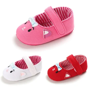 

New Baby Girl Shoes Cartoon Print Anti-Slip Casual Princess Baby Shoes First Walkers Newborn Shoes For Girls k