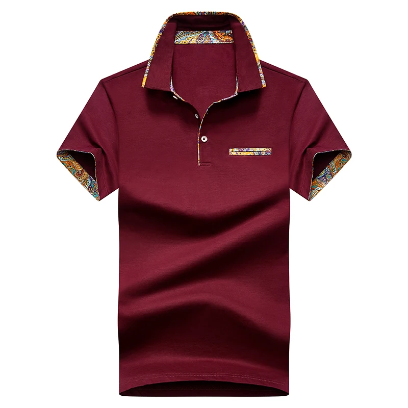 Высококачественная Однотонная рубашка поло с 3D вышивкой повседневные рубашки