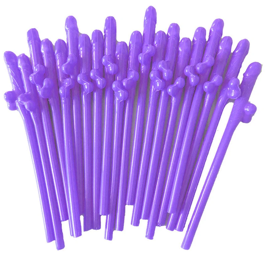 10 Pcs Willy Straws Hen Night Do Party Suck Accessories Cock Drinks Qty 