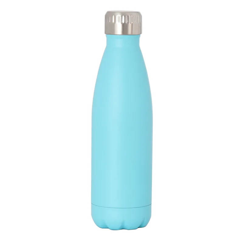 500ml Stainless Steel Water Bottle Vacuum Insulated Thermal Cola Sports Gym Bottle Travel Warm Cup Outdoor Flask Cup 8 Colors