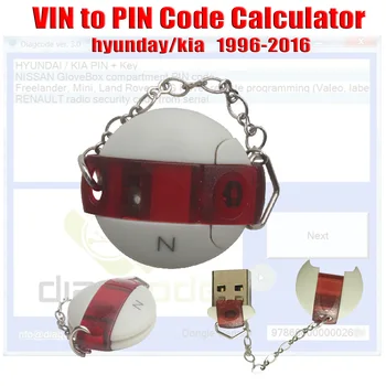 

2020 Hot Sell VIN To Pin Code Key Cut Code Calculator for Hyundai & Kia Online Offline From 1996-2016 Diagcode V3.0