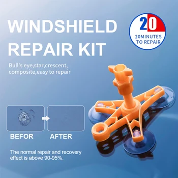 

Car Window Glass Repair Windshield Repair Kit Auto Glass Repair Windscreen Repair Kit Scratch Crack Dent Restore Repair Tool