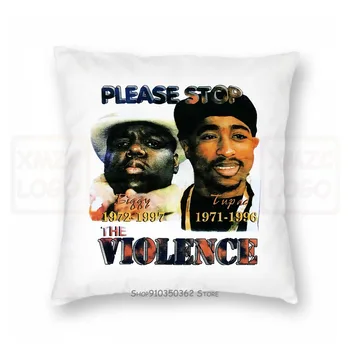 

Tupac 2Pac Biggie Rip Stops 90S Crime Pillow case Bootleg Snoop Nas Fugees Women Men