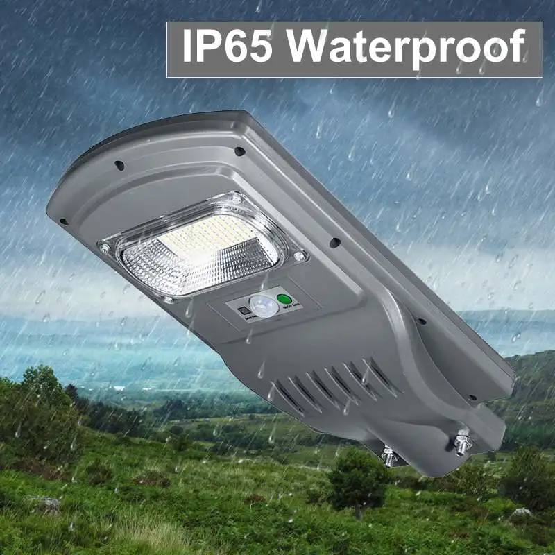 Najtaniej IP66 120 W 240 W 360 W LED oświetlenie zewnętrzne kinkiet Solar światła uliczne zasilany energią słoneczną Radar lampa z czujnikiem ruchu kontrola dla Garden Yard