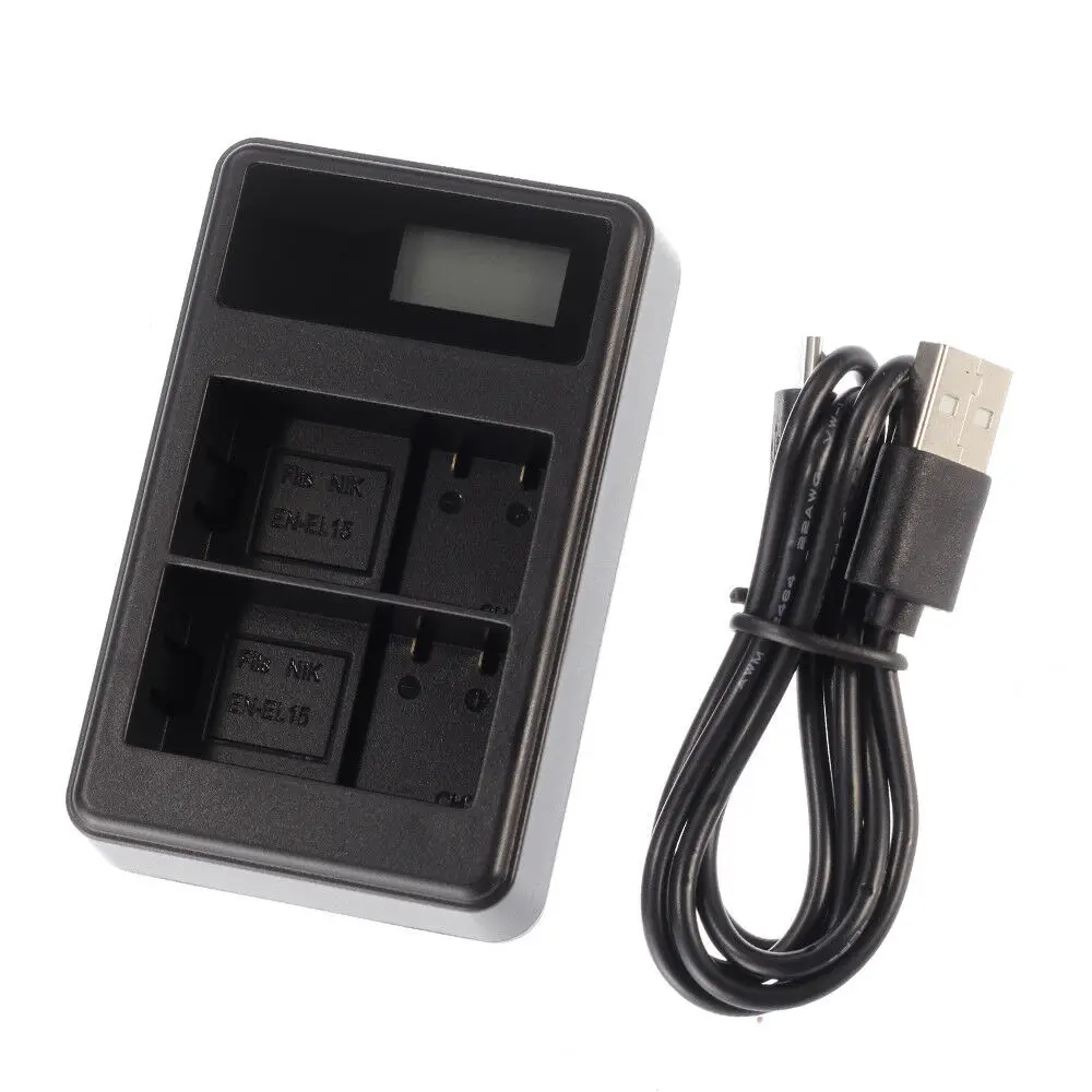 USB Двухканальное зарядное устройство для Nikon D500 D850 D7500 D7100 D7200 D610 EN EL15|charger for|charger for