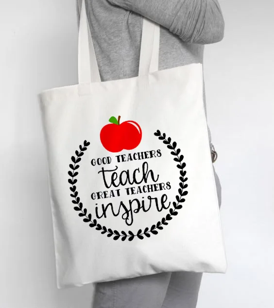 

Teacher Tote Bag New Women's Casual Canvas Shoulder Tote Bag Lady Handbag Reusable Large Capacity Casual Tote Bags for Teachers
