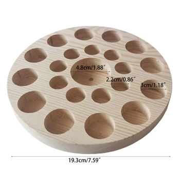 

Essential Oil Rack, Display 22 Bottles Cosmetic, Makeup Storage Perfume Holders 53CB