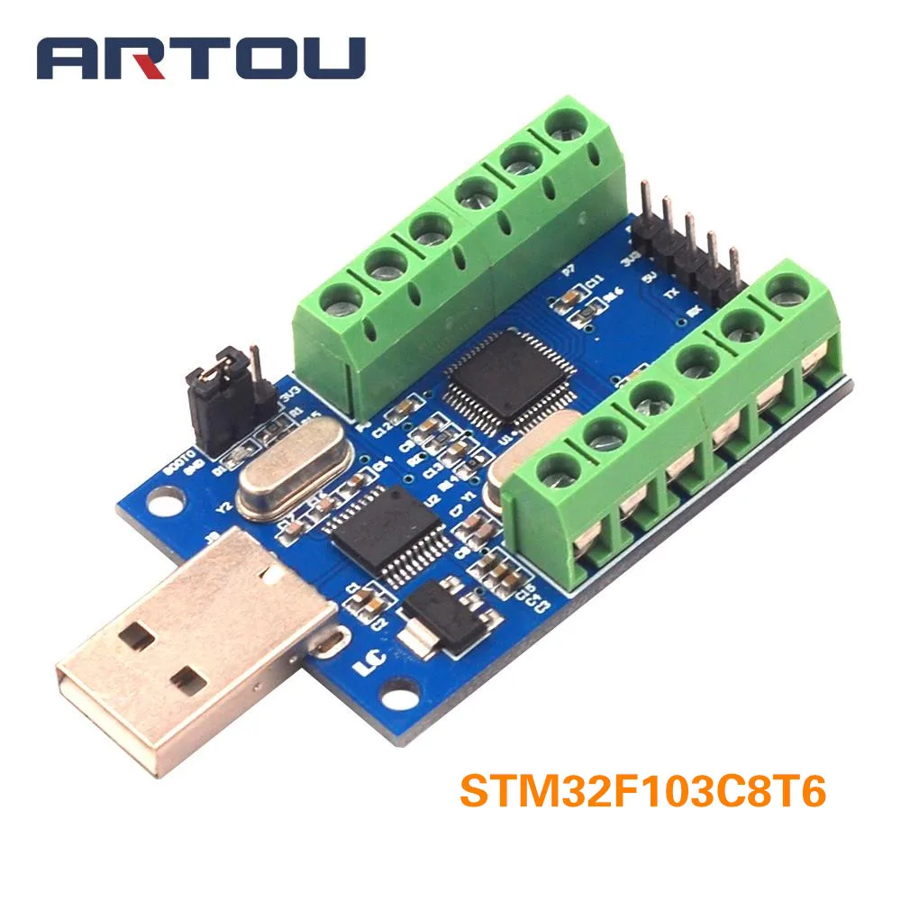 USB-интерфейс STM32F103C8T6 10 каналов 12 бит | Электронные компоненты и принадлежности