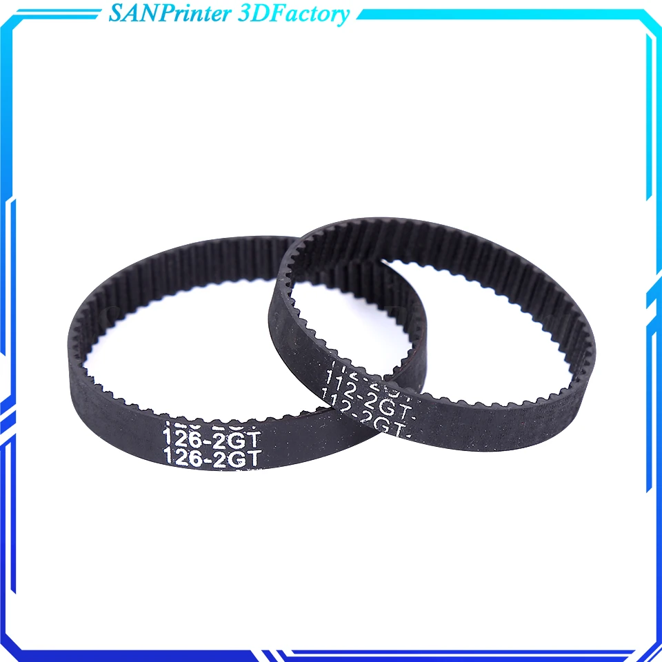 3D Printer Parts GT2 Closed Loop Timing Belt Rubber 6/10/15mm 96 98 100 102 104 106 108 110 112 114 116 118 120 122mm Synchronou