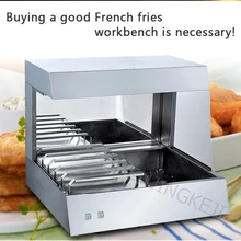 BS-8 Commercial Fries Workstation Desktop Stainless Steel Fries Sub-package Insulation Display Fries Cabinet Fries Workbench