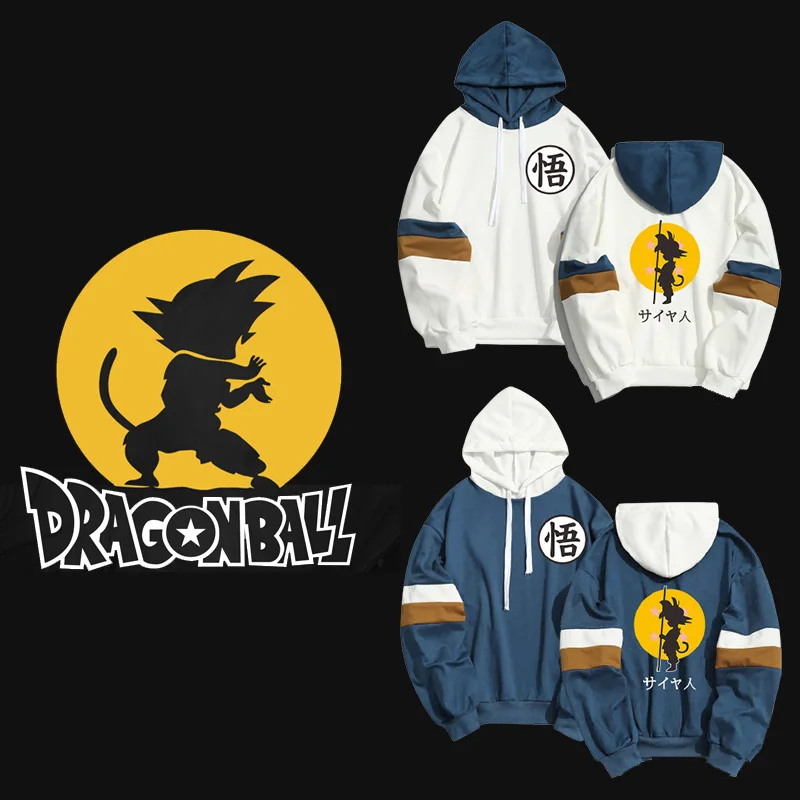 Свитер с капюшоном Dragon Ball Son Goku модная повседневная футболка длинным рукавом для