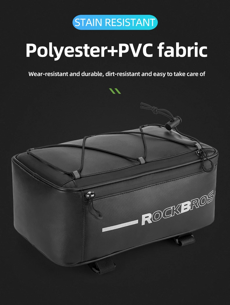 Bicycle Rear Seat Bag Bicycle Rear Bags Waterproof Cycling Travel Trunk Bag Seat