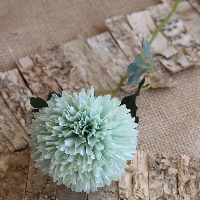 light green 3 шт. высота 55 см Искусственный цветок Гортензия Высококачественный искусственный цветок для Свадьбы вечерние праздничные украшения для дома икебана - Цвет: light green