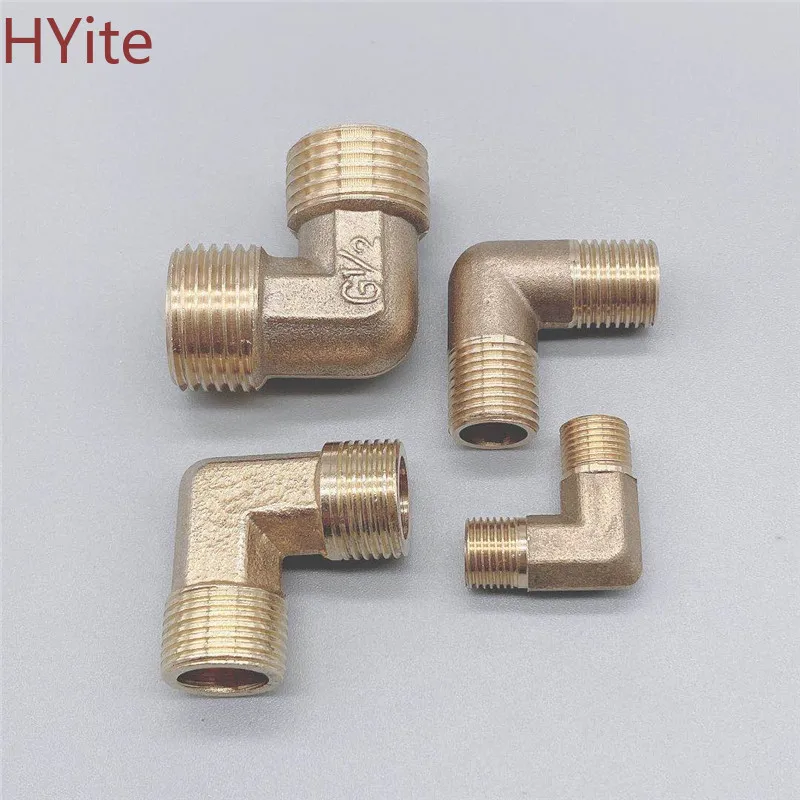 Латунный трубный фитинг адаптер 90 градусов 1/8 &quot1/4&quot 3/8 &quot1/2&quot 3/4 &quotBSP для воды