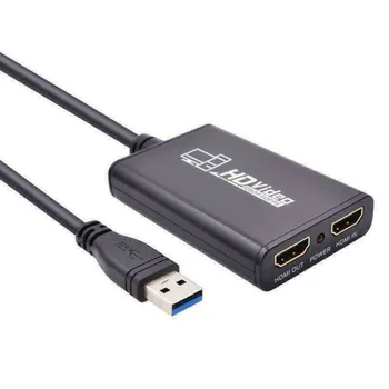 

Brand New And High Quality HDMI To USB 3.0 Video Capture Card Adapter 1080P HD Recorder Box For Mac Windows