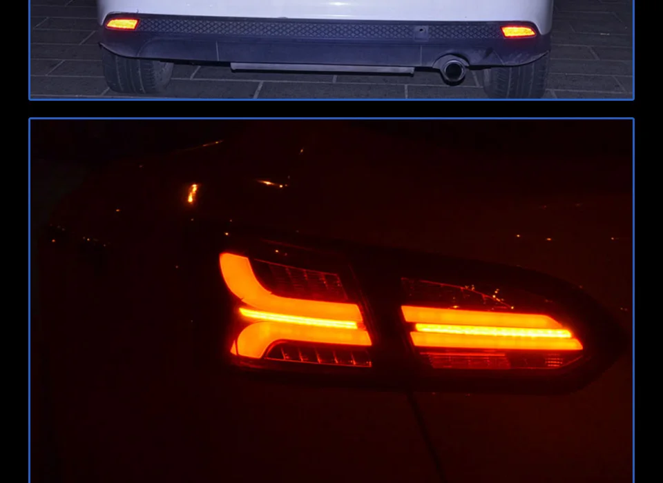AKD автомобильный Стайлинг для Ford Focus задние фонари- ФОКУС седан светодиодный задний фонарь светодиодный дневные ходовые огни тормоз Обратный Авто аксессуары