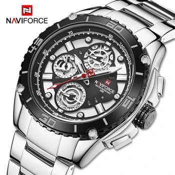 

NAVIFORCE Luxury Watches Men Military Sport Quartz Multi-function WristWatch 3ATM Waterproof Casual Clock Male Relogio Masculino