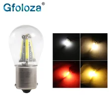 Gfoloza супер яркий P21W светодиодный фонарь заднего хода автомобиля BA15S 1156 светодиодный чип накаливания лампа авто Поворотная Тормозная задняя лампа DRL Белый 12 В