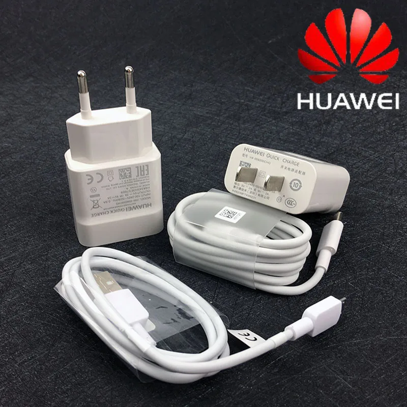 huawei p20 lite, быстрое зарядное устройство, qc 2,0, зарядка, адаптер питания, usb линия для p10 Lite P9 P8 Honor 9 play nova 3 4 4e p smart z