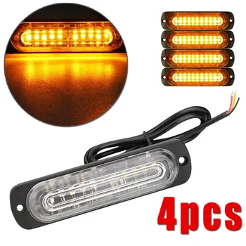 

Foglight Emergency Lights 4pcs 10 LED Beacon Yellow Amber Waterproof Dust-proof