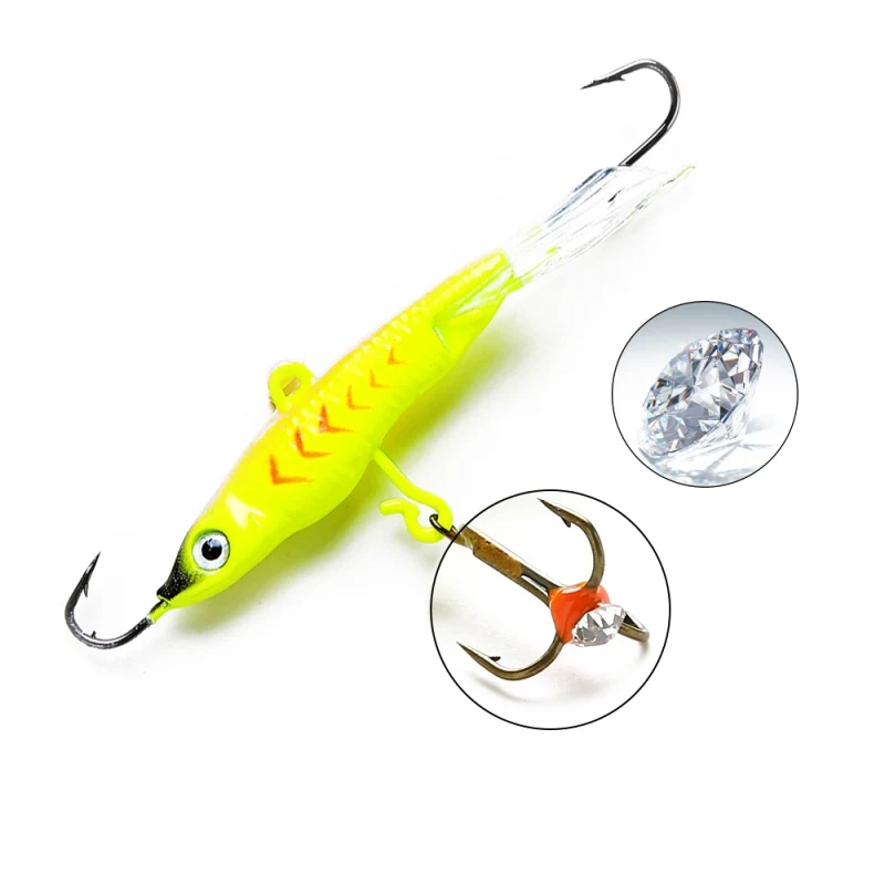 15G Balancer Winter Ice Fishing Lure Jig Bait Fishing Hooks 3D Eyes Lead Hard Lure Jigging Lure Fishing Tackle Lure