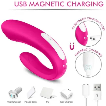 Clitoral G-spot Couples Vibrator, Wireless Remote Rechargeable Waterproof Adult Sex Toy for Women Solo Play or Couples Fun 6