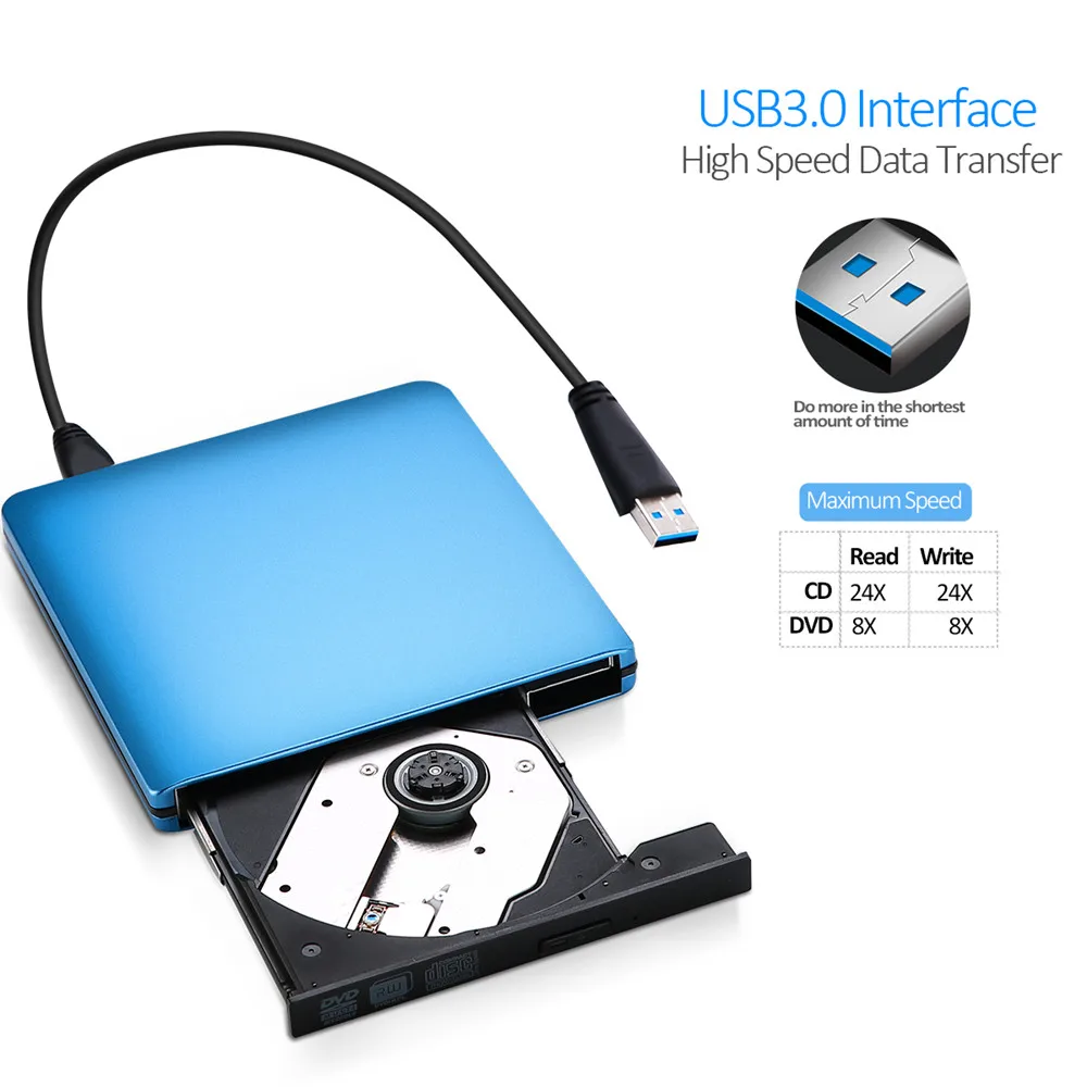 YiYaYo оптический привод USB 3,0 DVD привод CD rom плеер DVD RW горелка для ноутбука hp lenovo компьютер PC Macbook OS Окно 10