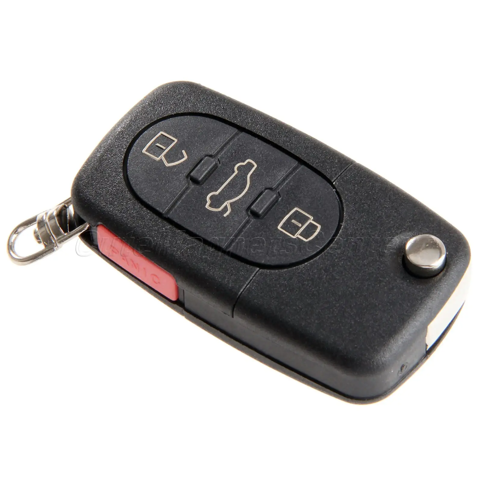 3 Bottoni Di Vibrazione Pieghevole Chiave Dell'Automobile Borsette Caso Della Copertura Fob Cr1620 Cr2032 Supporto Della Batteria Haa Per Audi Tt A2 A